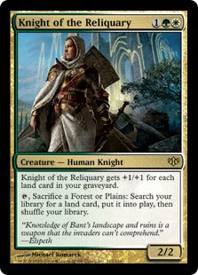 [113]【EN】【FOIL】聖遺の騎士/Knight of the Reliquary【CON】[R][多色]