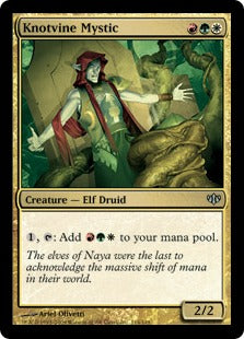 [114]【EN】【FOIL】結び蔦の神秘家/Knotvine Mystic【CON】[U][多色]