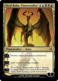 [120]【EN】【FOIL】プレインズウォーカー、ニコル・ボーラス/Nicol Bolas, Planeswalker【CON】[M][多色]