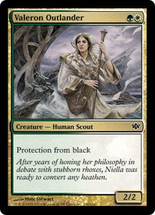 [130]【EN】【FOIL】ヴァレロンの異国者/Valeron Outlander【CON】[C][多色]