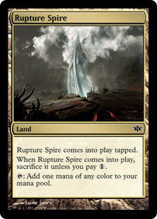[144]【EN】【FOIL】断ち割る尖塔/Rupture Spire【CON】[C][土地]