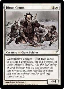 [008]【EN】ヨツンの兵卒/Jotun Grunt【CSP】[U][白]