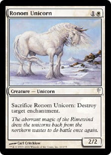 [016]【EN】ロノムの一角獣/Ronom Unicorn【CSP】[C][白]