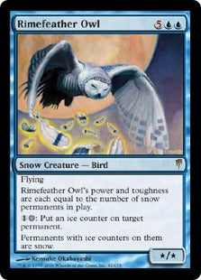 [042]【EN】【FOIL】霧氷羽の梟/Rimefeather Owl【CSP】[R][青]