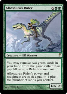 [101]【EN】【FOIL】アロサウルス乗り/Allosaurus Rider【CSP】[R][緑]