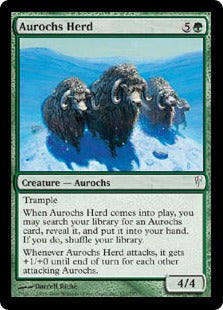 [103]【EN】【FOIL】オーロクスの獣群/Aurochs Herd【CSP】[C][緑]