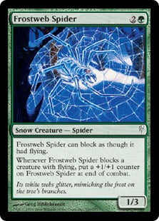 [109]【EN】【FOIL】霜網の蜘蛛/Frostweb Spider【CSP】[C][緑]