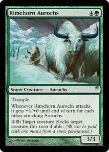 [118]【EN】霧氷角のオーロクス/Rimehorn Aurochs【CSP】[U][緑]
