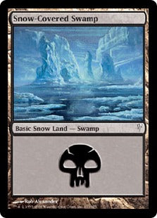 [153]【EN】【FOIL】冠雪の沼/Snow-Covered Swamp【CSP】[C][土地]