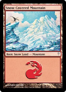 [154]【EN】冠雪の山/Snow-Covered Mountain【CSP】[C][土地]