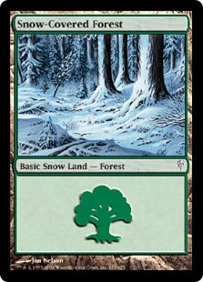 [155]【EN】冠雪の森/Snow-Covered Forest【CSP】[C][土地]
