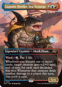 [361]【EN】■ボーダーレス■海の災い魔、ハウラー船長/Captain Howler, Sea Scourge【DFT】[R][多色]