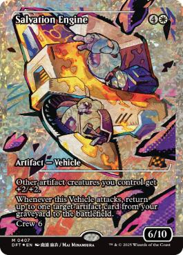 [407]【EN】【フラクチャーFOIL】■ショーケース■救出エンジン/Salvation Engine【DFT】[M][白]