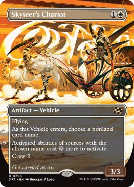 [296]【EN】【FOIL】■ボーダーレス■空見の戦車/Skyseer's Chariot【DFT】[R][白]