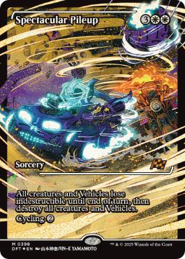 [398]【EN】【FOIL】■ショーケース■壮大な玉突き衝突/Spectacular Pileup【DFT】[R][白]