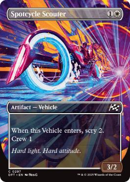 [297]【EN】【FOIL】■ボーダーレス■偵察二輪車/Spotcycle Scouter【DFT】[C][白]