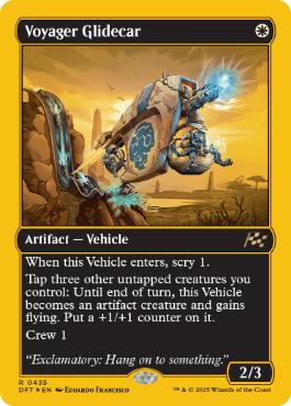 [435]【EN】【ファーストプレイスFOIL】ボヤージャーの滑空車/Voyager Glidecar【DFT】[R][白]