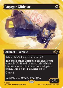 [520]【EN】【ファーストプレイスFOIL】■ボーダーレス■ボヤージャーの滑空車/Voyager Glidecar【DFT】[R][白]