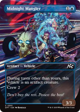 [301]【EN】【FOIL】■ボーダーレス■真夜中の圧搾車/Midnight Mangler【DFT】[C][青]