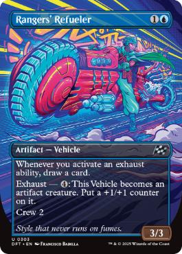 [303]【EN】【FOIL】■ボーダーレス■レインジャーズの給油機/Rangers' Refueler【DFT】[U][青]