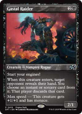 [418]【EN】【FOIL】■PROMO■ガスタルの略奪者/Gastal Raider【DFT】[U][黒]