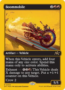 [454]【EN】【ファーストプレイスFOIL】爆弾車/Boommobile【DFT】[R][赤]