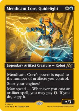 [485]【EN】【ファーストプレイスFOIL】ガイドライト、雲水核/Mendicant Core, Guidelight【DFT】[R][多色]