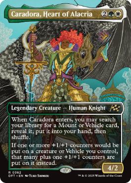 [362]【EN】【FOIL】■ボーダーレス■アラクリアの心、カラドーラ/Caradora, Heart of Alacria【DFT】[R][多色]