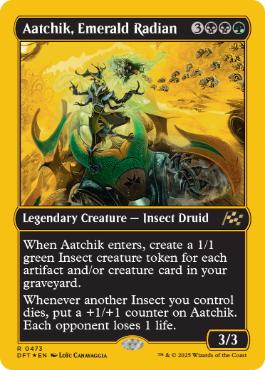 [473]【EN】【ファーストプレイスFOIL】翠色のラジアン、アーチック/Aatchik, Emerald Radian【DFT】[R][多色]