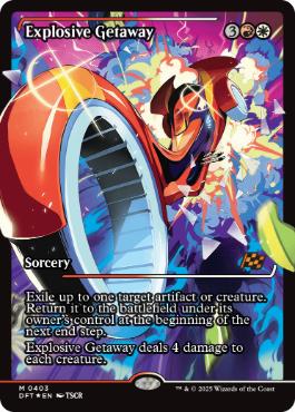 [403]【EN】【FOIL】■ショーケース■爆発的逃走/Explosive Getaway【DFT】[R][多色]