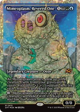 [415]【EN】【フラクチャーFOIL】■ショーケース■崇められし擬態の原形質/Mimeoplasm, Revered One【DFT】[M][多色]