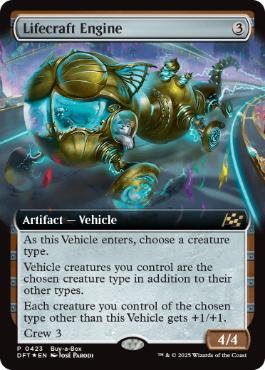 [423]【EN】【FOIL】■PROMO■生体生成エンジン/Lifecraft Engine【DFT】[R][茶]