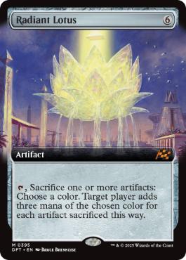 [395]【EN】【FOIL】■拡張アート■光輝の睡蓮/Radiant Lotus【DFT】[M][茶]
