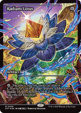 [406]【EN】【FOIL】■ショーケース■光輝の睡蓮/Radiant Lotus【DFT】[M][茶]