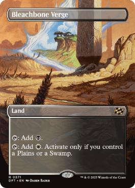 [371]【EN】【FOIL】■ボーダーレス■ブリーチボーンの境界/Bleachbone Verge【DFT】[R][土地]