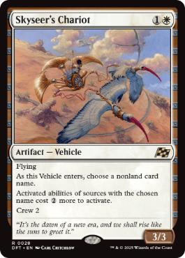 [028]【EN】空見の戦車/Skyseer's Chariot【DFT】[R][白]