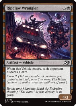 [101]【EN】裂爪の暴走車/Ripclaw Wrangler【DFT】[C][黒]