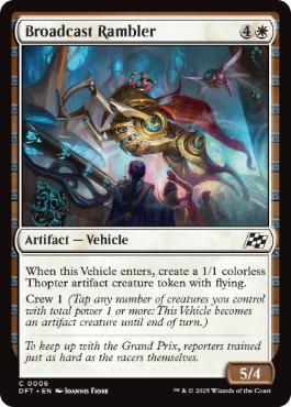 [006]【EN】【FOIL】移動放送機/Broadcast Rambler【DFT】[C][白]