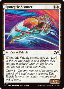 [030]【EN】【FOIL】偵察二輪車/Spotcycle Scouter【DFT】[C][白]