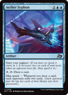 [038]【EN】【FOIL】霊気吸引機/Aether Syphon【DFT】[U][青]