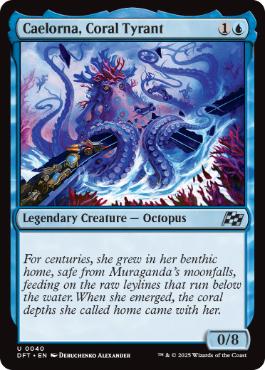 [040]【EN】【FOIL】珊瑚の暴君、ケローナ/Caelorna, Coral Tyrant【DFT】[U][青]