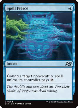 [064]【EN】【FOIL】呪文貫き/Spell Pierce【DFT】[U][青]