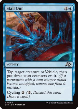 [066]【EN】【FOIL】エンスト/Stall Out【DFT】[C][青]