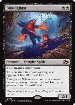 [077]【EN】【FOIL】恐血鬼/Bloodghast【DFT】[R][黒]