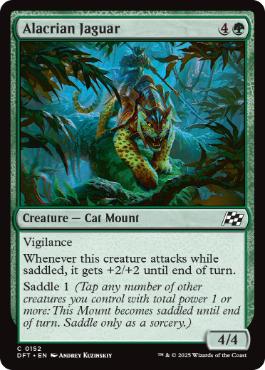[152]【EN】【FOIL】アラクリアのジャガー/Alacrian Jaguar【DFT】[C][緑]