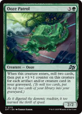 [172]【EN】【FOIL】巡回する軟泥/Ooze Patrol【DFT】[U][緑]