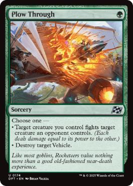 [174]【EN】【FOIL】進路開通/Plow Through【DFT】[U][緑]