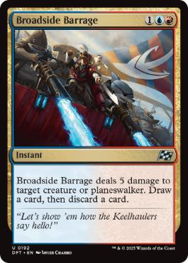 [192]【EN】【FOIL】舷側砲の一斉射撃/Broadside Barrage【DFT】[U][多色]