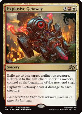 [202]【EN】【FOIL】爆発的逃走/Explosive Getaway【DFT】[R][多色]