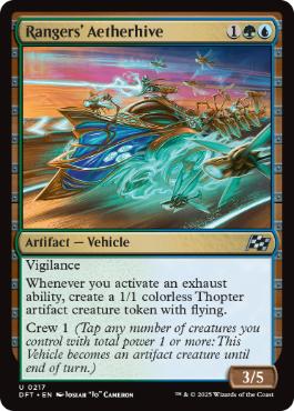 [217]【EN】【FOIL】レインジャーズの霊気蜂巣/Rangers' Aetherhive【DFT】[U][多色]